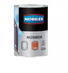 NOBILES NOBIKOR- Antykorozyjny podkład do metalu, matowy,Czerwony Tlenkowy 1l 